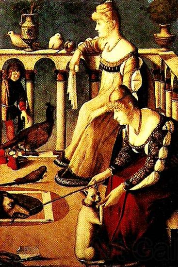 CARPACCIO, Vittore two venetian women Germany oil painting art